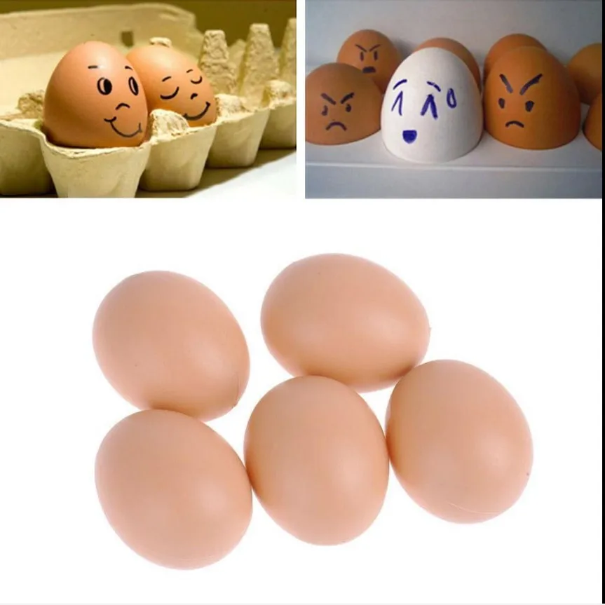 Artificial Chicken Dummy  Fake Eggs Flesh color for Easter Egg Painting DIY Home Decor