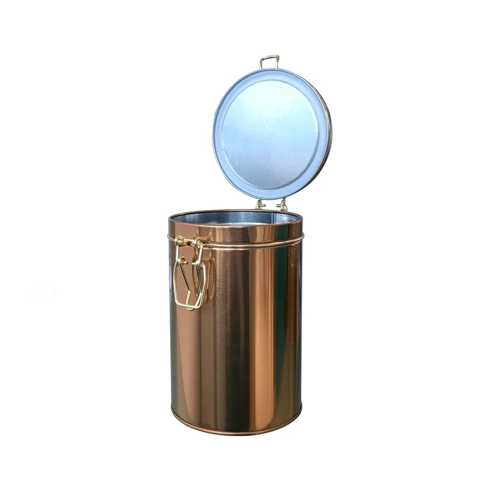 Роскошные чайные банки китайский поставщик пустая металлическая банка для чая круглого жестяная разноцветная коробка