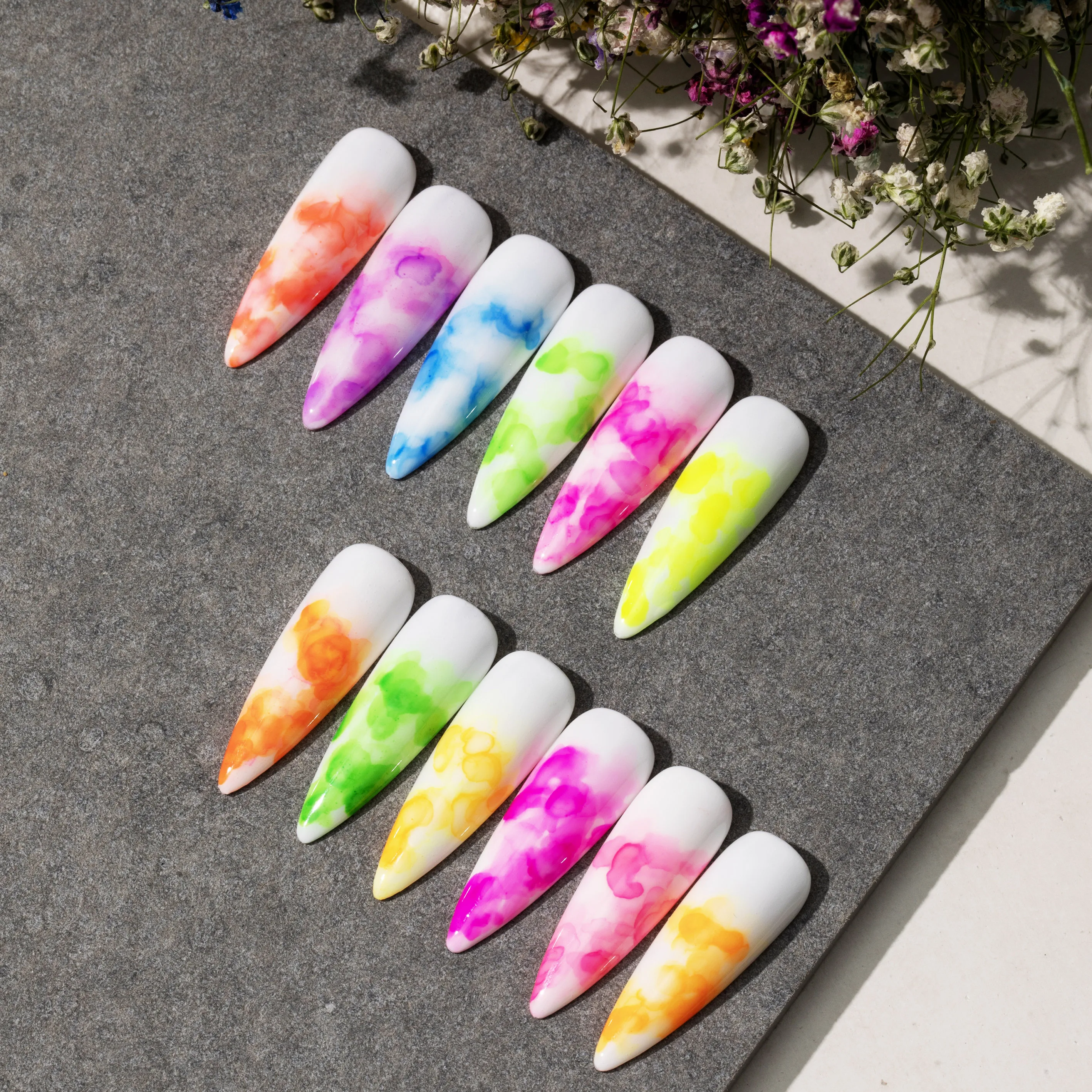 Westink Beauty blooming gel Marble art ink for DIY color Nail design