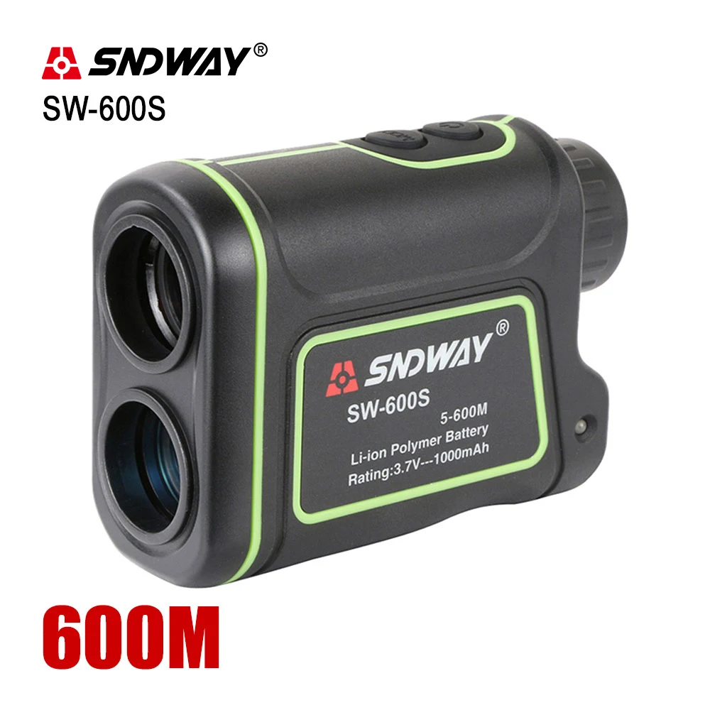 SNDWAY Golf Laser Rangefinder Tape Distance Meter Hunting Monocular Telescope Trena Laser Range Finder Measure 600M SW-600S