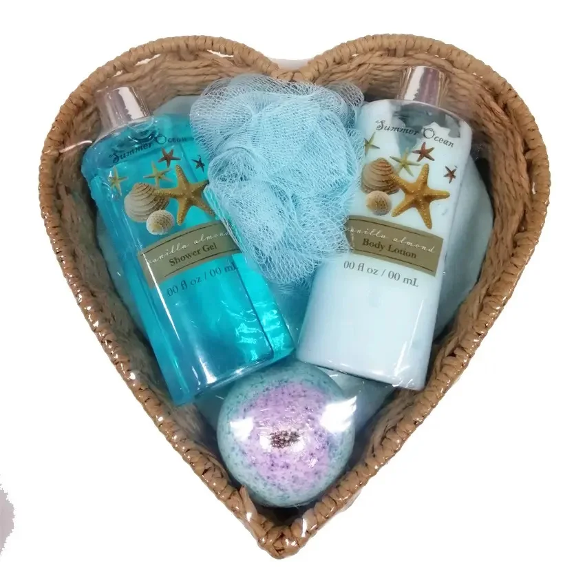 Wholesale 11 Pieces Moisturizing Bath and Body care Spa Basket Gift Set for Women  aer 	 private label bath bombs