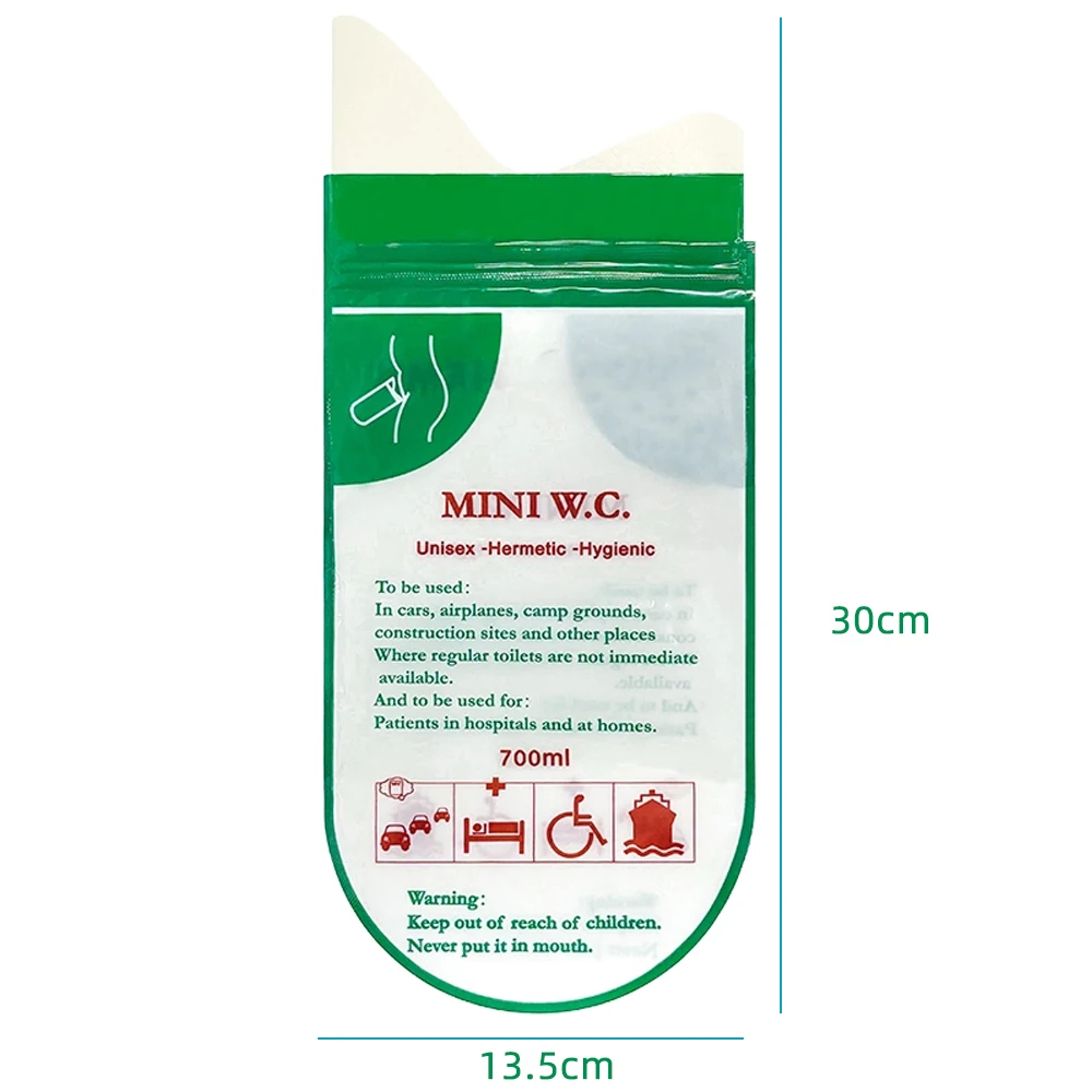 Outdoor Disposable Car Toilet Camping Portable 700ml Urine Bag for Travel Urinal Emergency