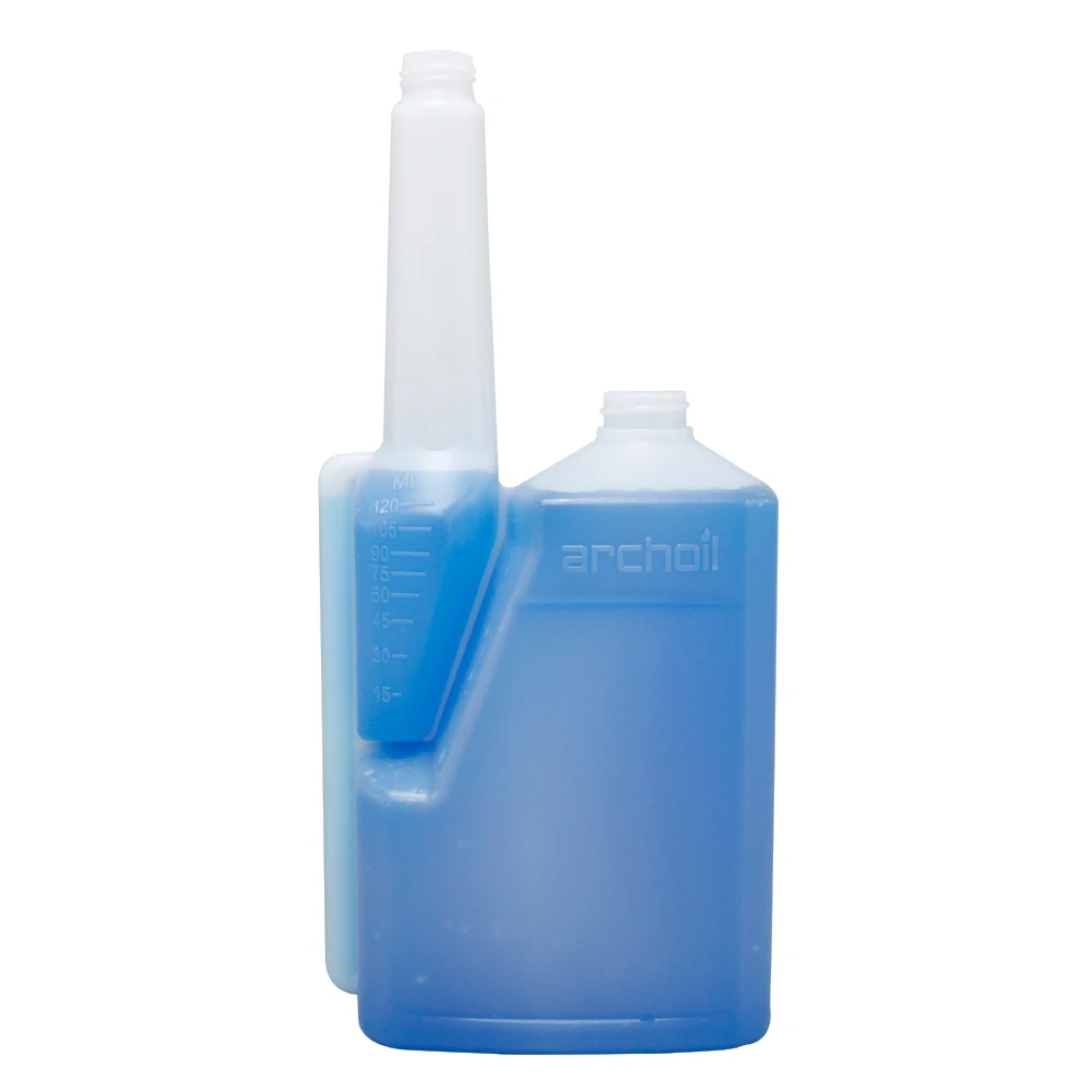 New Design 40oz 1200ml Fuel Additive Dispensing Bottle HDPE Twin Neck Measure & Pour Bettix Bottles For Oil & Fertilizer