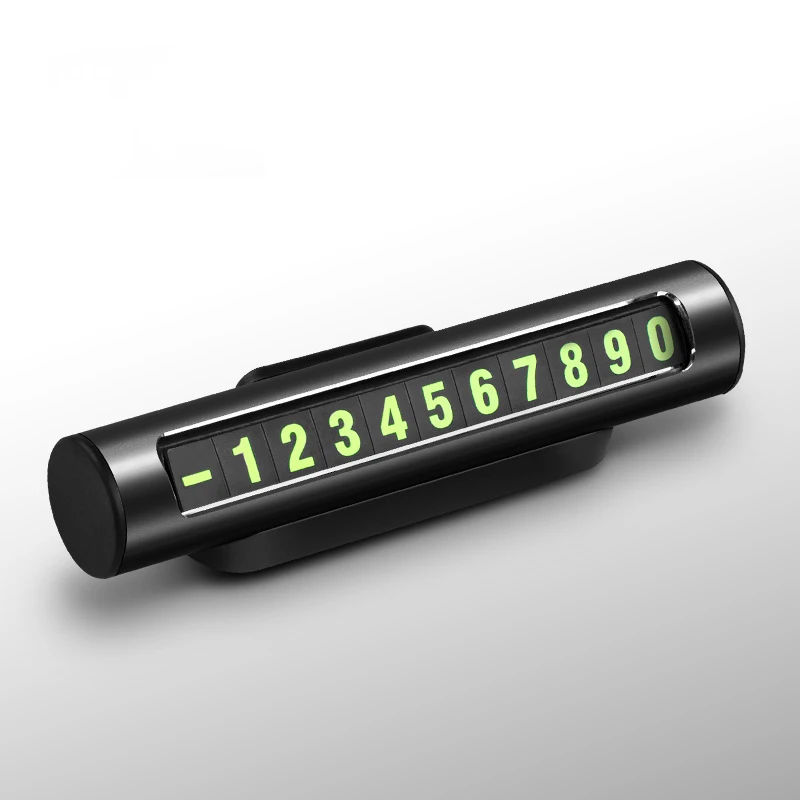 2021 Car Accessories Interior Decorative Temporary Plastic Car Parking Telephone Number Plates for Car