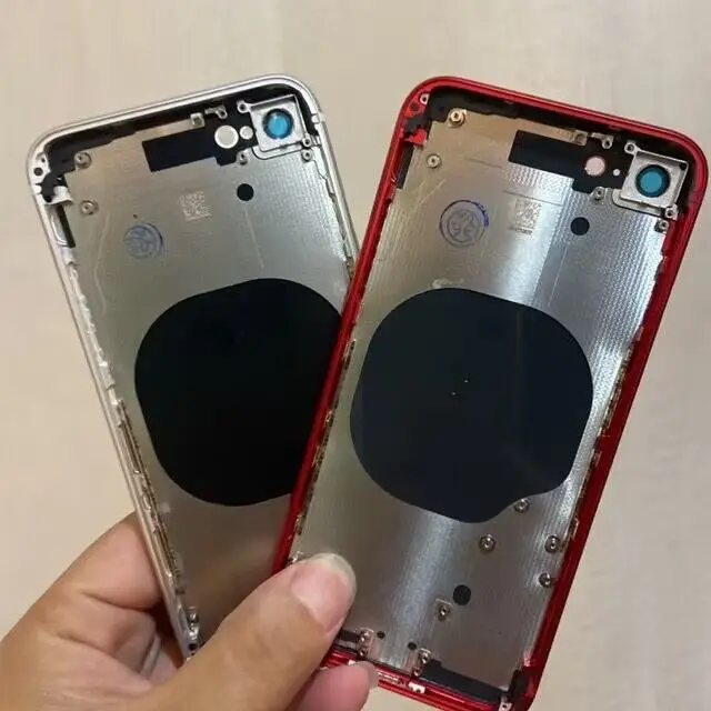 wholesale For iPhone SE 2020  Battery Back Cover Middle Chassis Frame SIM Tray Side Key Parts Assembly