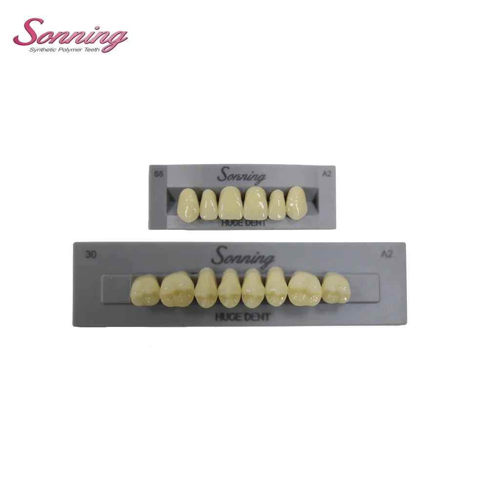 Huge Dental Classic mid-class acrylic teeth series Sonning with CE certified for dental labs