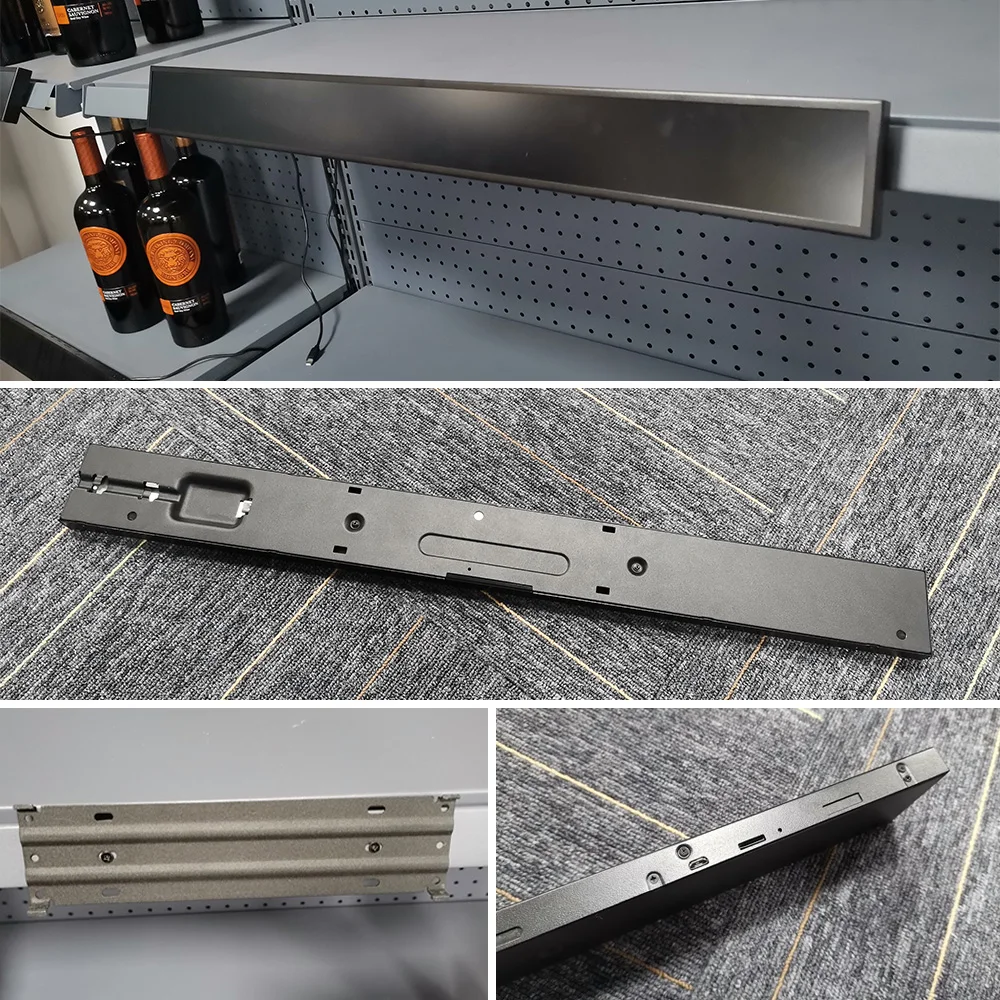 23.1 Inch Bar Stretched Shelf Edge Advertising Player Lcd Monitor Supermarket Shelf Led Advertising Display