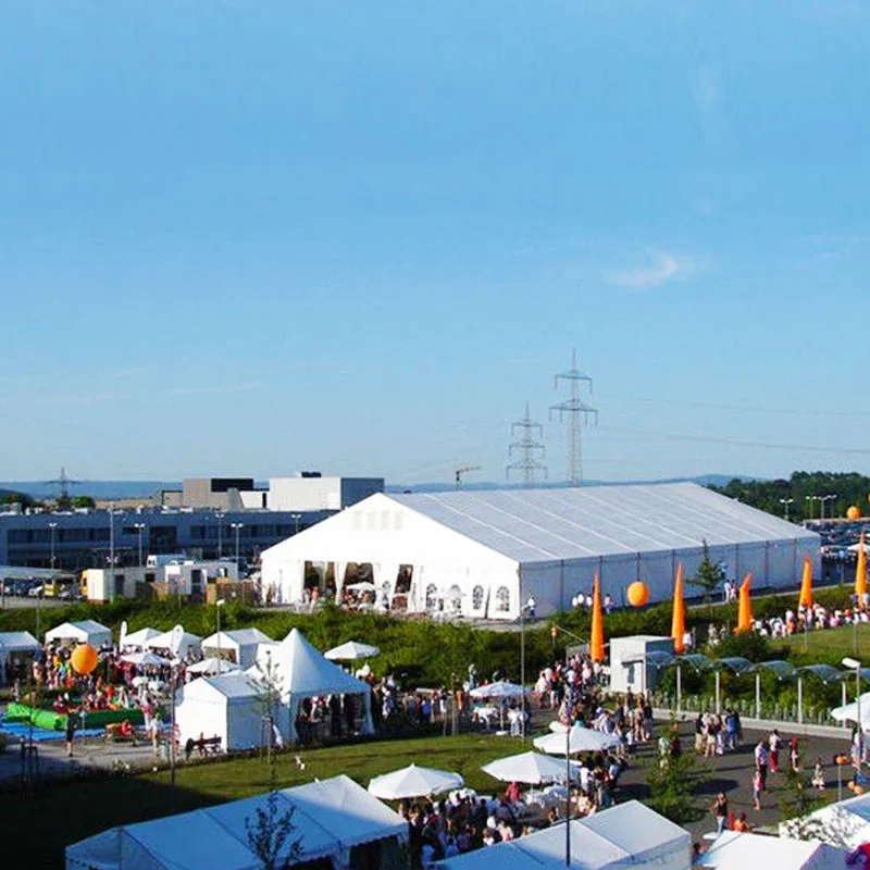 White Trade Show Tents in Various Sizes 10X15 12X20 15X20 20X30 30X40 Canopy Marquees for Events Parties Weddings
