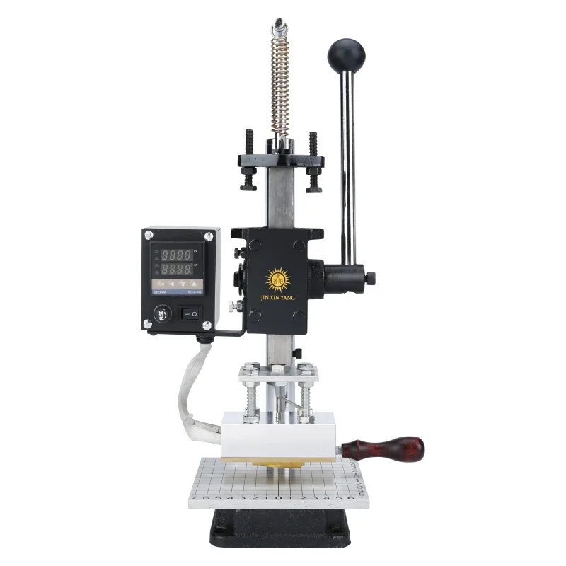 T slot Hot Foil Stamping Machine Manual Leather Wood Letters heat press embossing machine Change letters rapidly