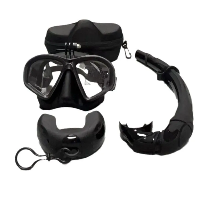 Hot Sale Snorkeling Mask Waterproof Silicone Diving Mask Freediving Goggles and Wet Snorkel Set