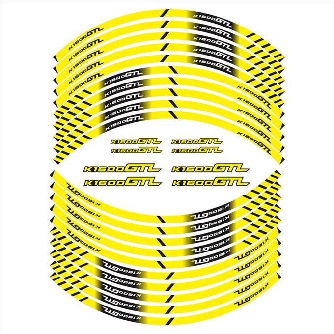 Аксессуары для мотоциклов BMW K1600GTL, прочное украшение, наклейки на ступицу колеса, градиентные цвета, царапины