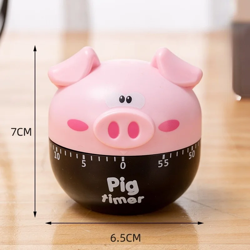 Cartoon Kitchen Timer Magnetic Countdown Timer Twist One Button Operation for Teacher Kids and Elderly for Classroom Home