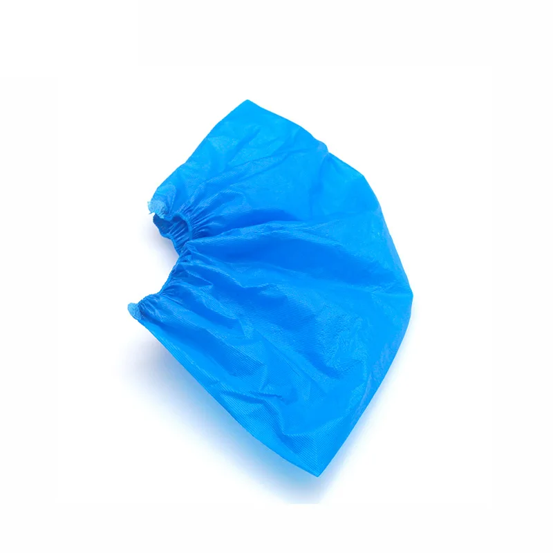 Одноразовые Водонепроницаемые Синие медицинские пластиковые полиэтиленовые покрытия для ног PE/ CPE/PP по заводской