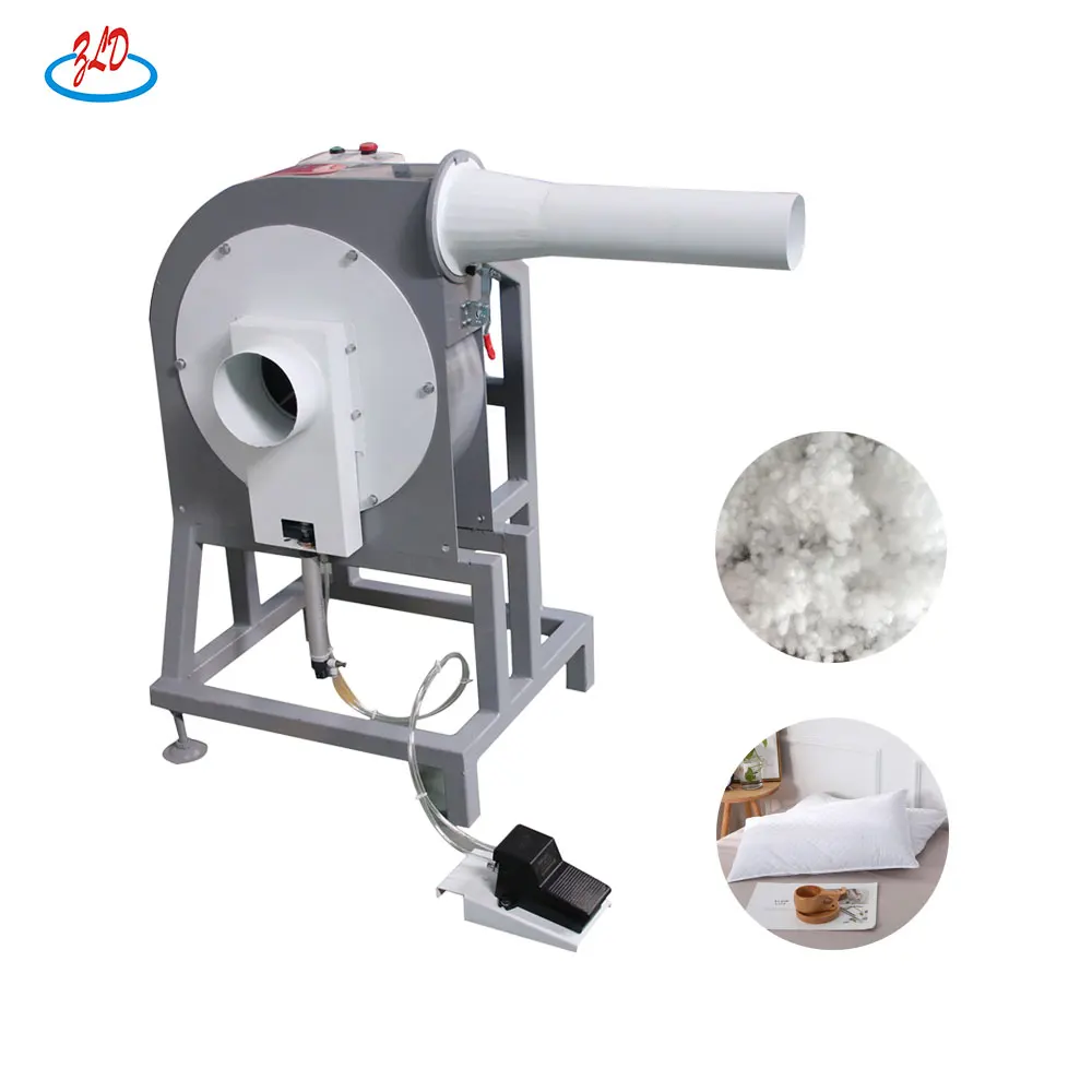 polyester cotton fiber opening pillow filling machine sponge opener cotton waste fiber opener recycling cushion stuffing machine