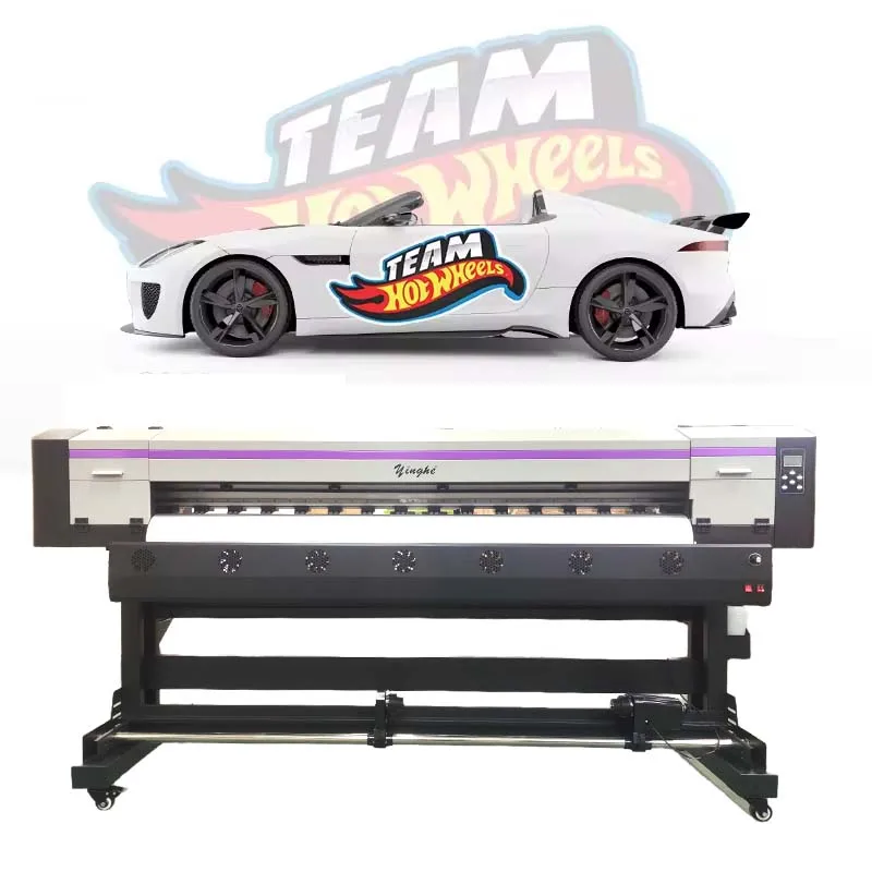 Yinghe 1800mm 6ft single head digital Large Format Eco Solvent Sublimation inkjet flex banner vinyl xp600/i3200 printing machine