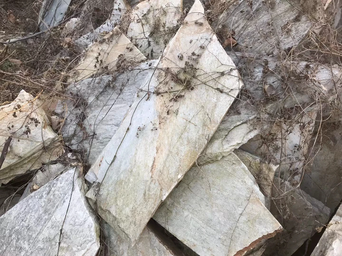 yellow with stripe No.15 large size  80-300mm natural stone rocks for waterfall landscape and decorate the garden