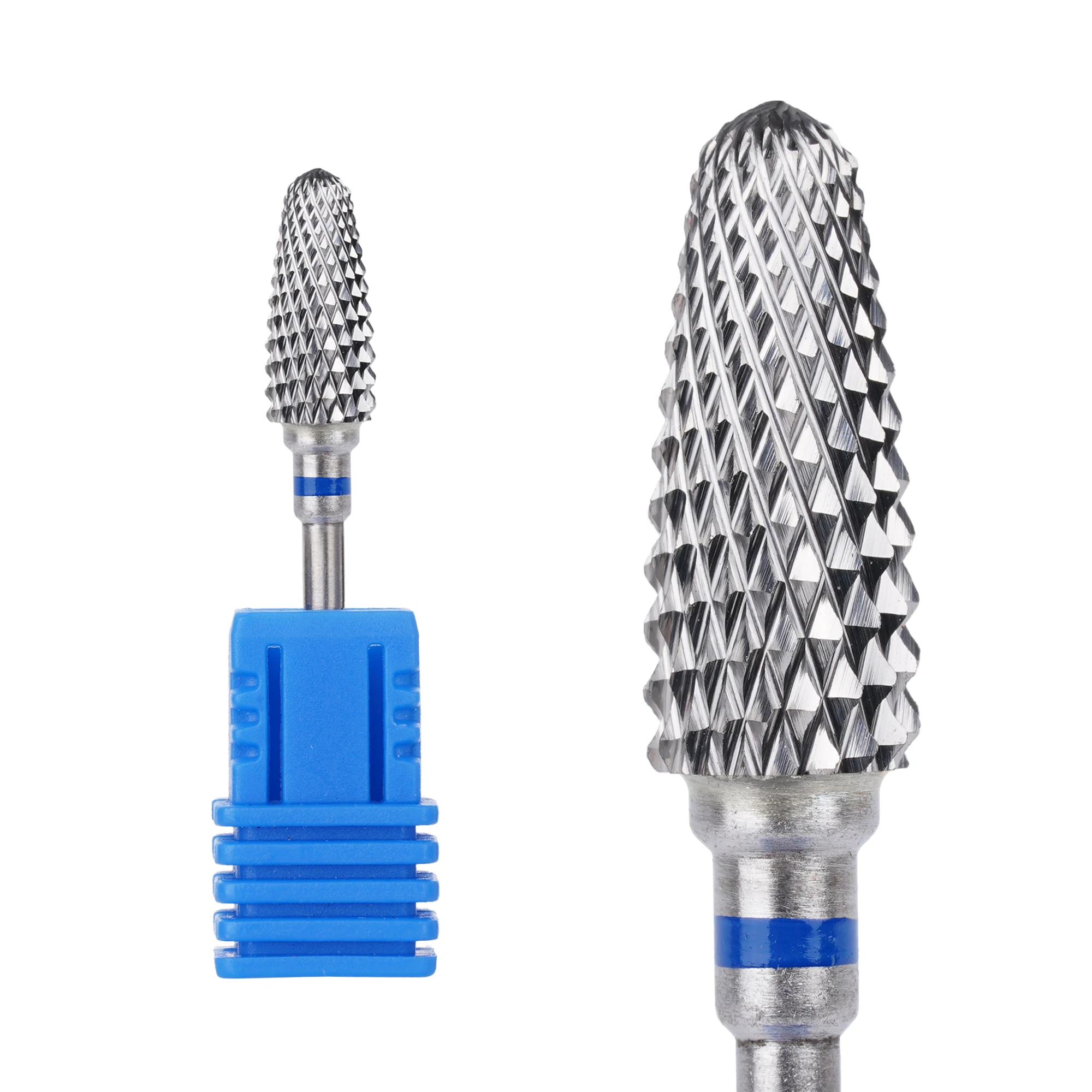 6mm Flame Tungsten Carbide Nail Drill Bit Rotate Electric Ceramic Milling Cutter For Manicure Gel Polish Remover Nail Files