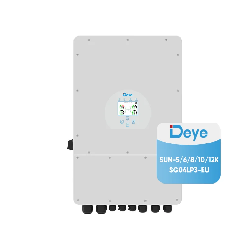 Deye 48V Low Voltage Battery Three Phase Hybrid Solar Inverter SUN-5/6/8/10/12K-SG04LP3-EU for Solar Energy System
