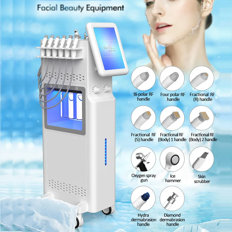 10 In 1 Professional Medic Skin Rejuvenation Microdermabrasion Hydrodermabrasion Oxy Facial Machine