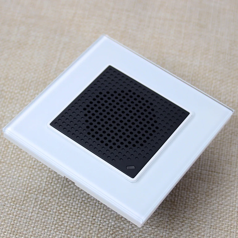 High Quality RS485 Modbus Doorbell with White Color Tempered Glass Frame