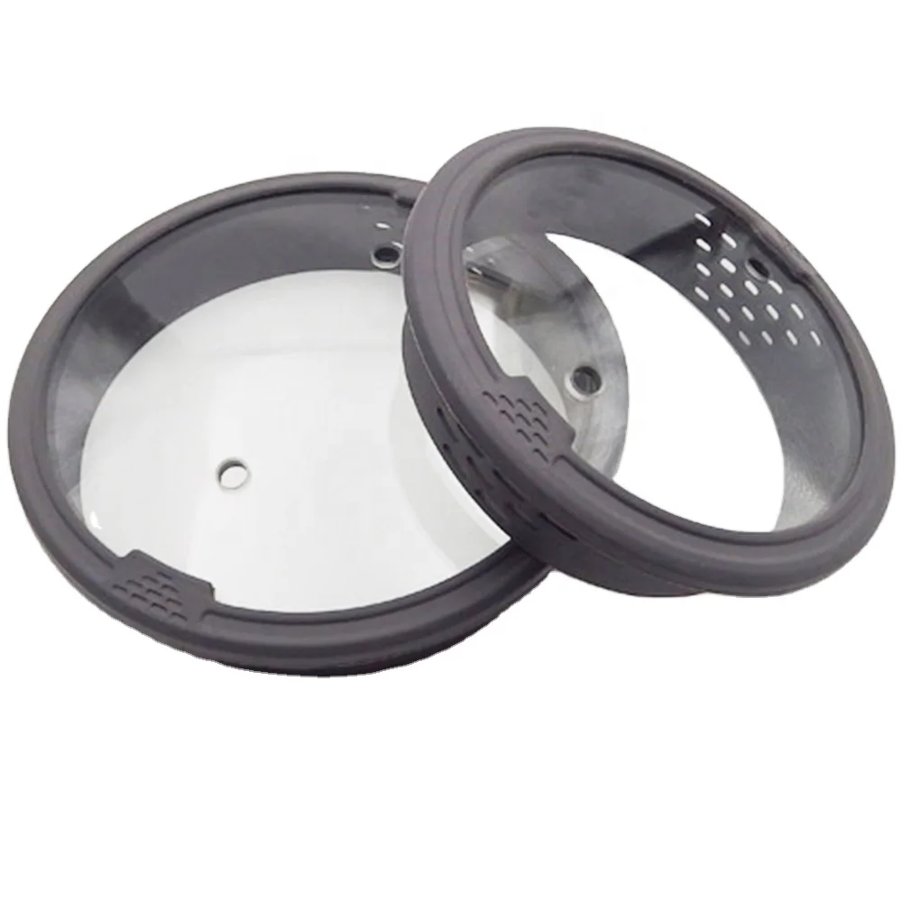 Cookware Parts With Silicone Ring Universal Pan Glass Lid For Cookers