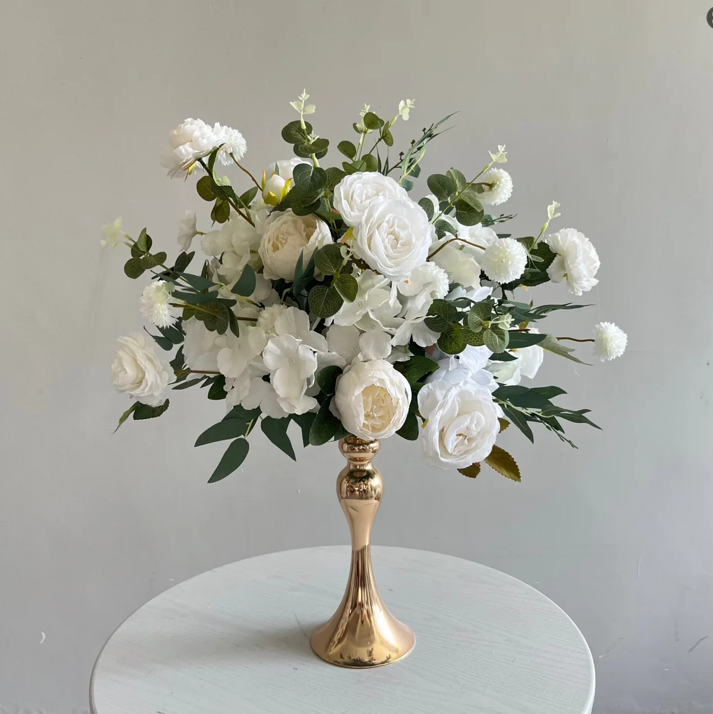OEM decorative flowers and plants wedding event Table Centerpieces Artificial silk flower ball wedding decorations supplies
