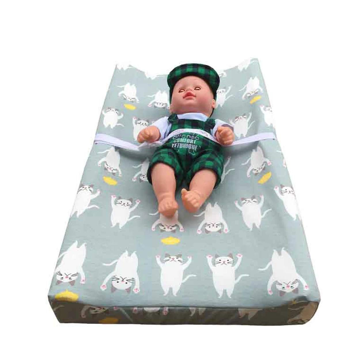 polyurethane material Baby Changing Pad Cover. baby changing pad cover penutup alas ganti bayi Happflute Baby quick