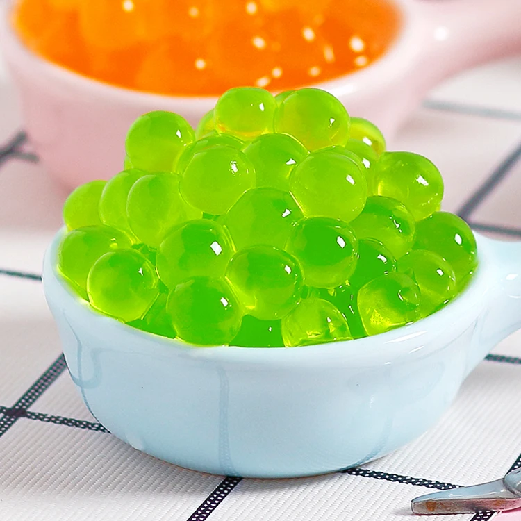 3kg Explosion green grapes Juicy popping boba Sodium Alginate for Tea Cakes Desserts