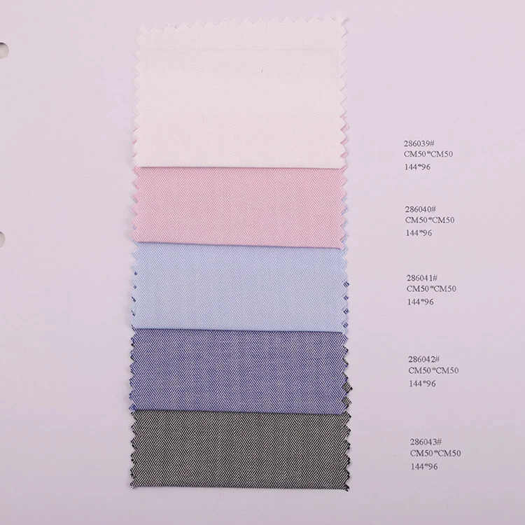 Yongteng ready in stock 100%cotton yarn dyed herringbone shirting fabrics