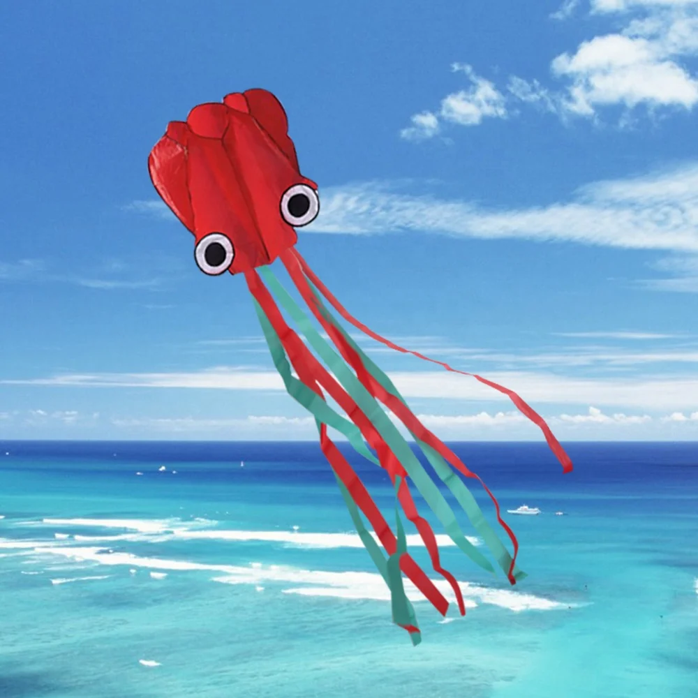 New Arrival Beautiful Large Easy Flyer Beach Kite Toy Large Octopus Kite For Kids And Adult