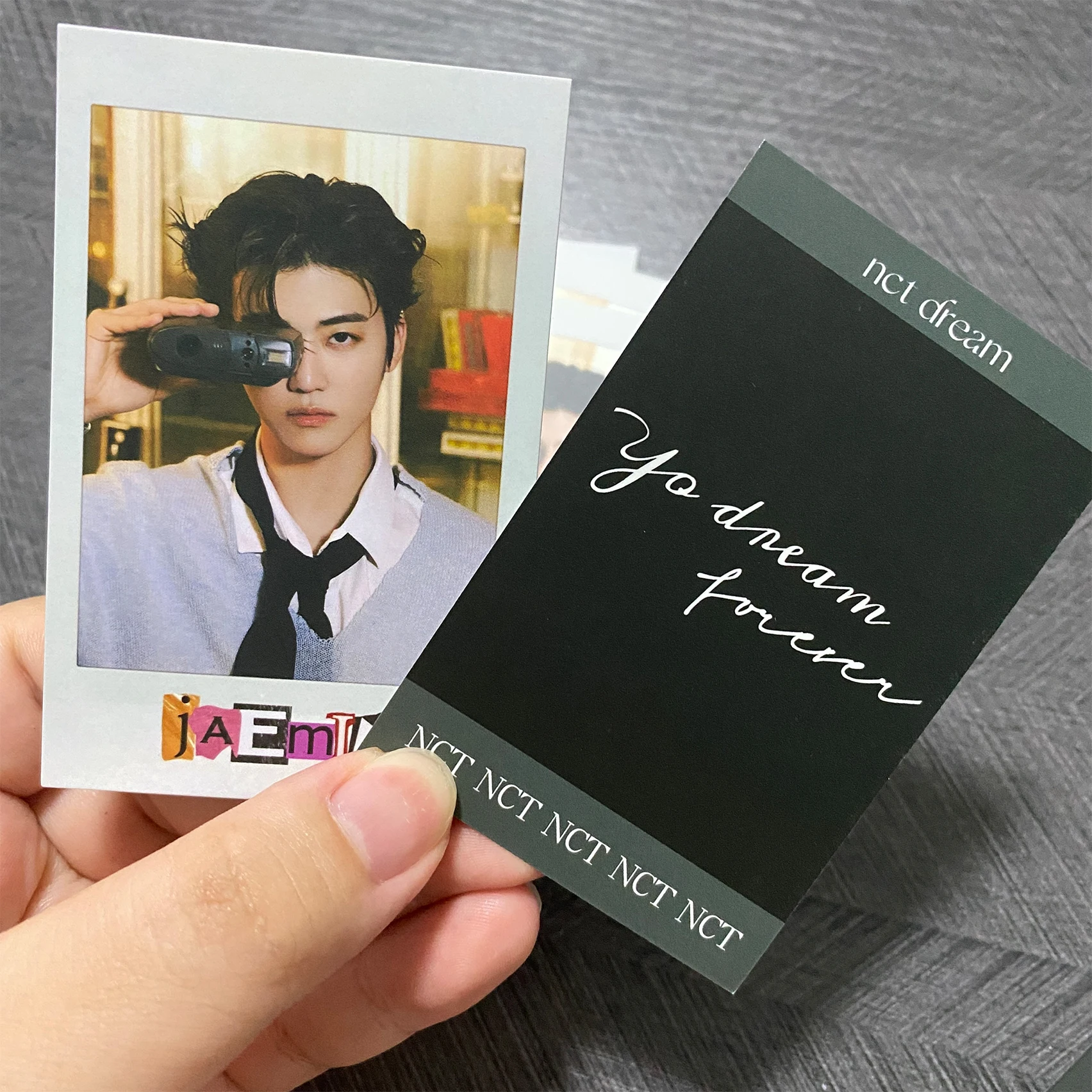 Custom design kpop idol Polaroid style double-sided printed photocards
