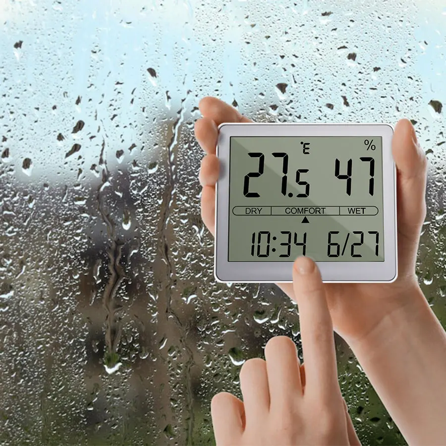 Mini Digital Thermohygrometer Portable Mobile Phone-Connectable Temperature Recorder Compact Thermal Hygrometer