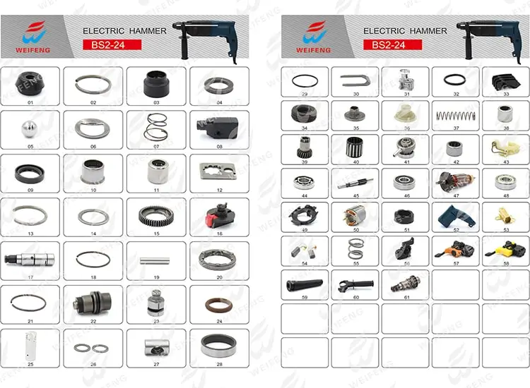 Top Manufacturer Factory Directly All Power Tools Spare Parts GBH 2 28 DF Rotor Para Demoledor