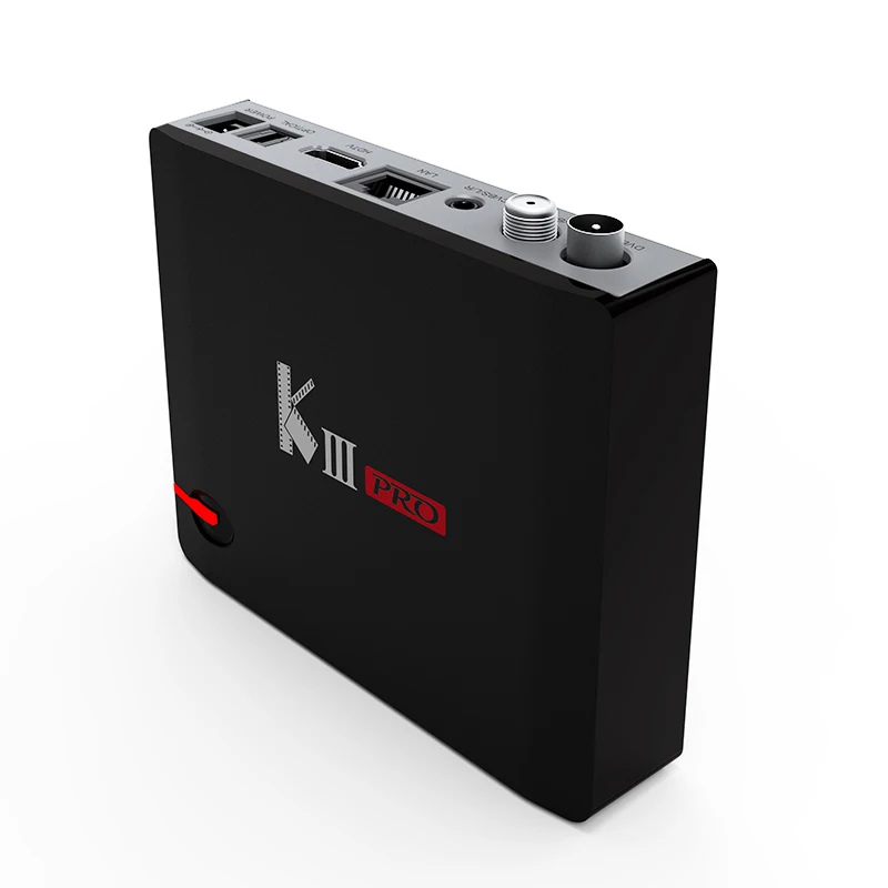  MECOOL KIII PRO 3 ГБ ОЗУ двойной WiFi 1000M 4K S912 Восьмиядерный S2 T2 комбинированный ТВ приставка спутниковый