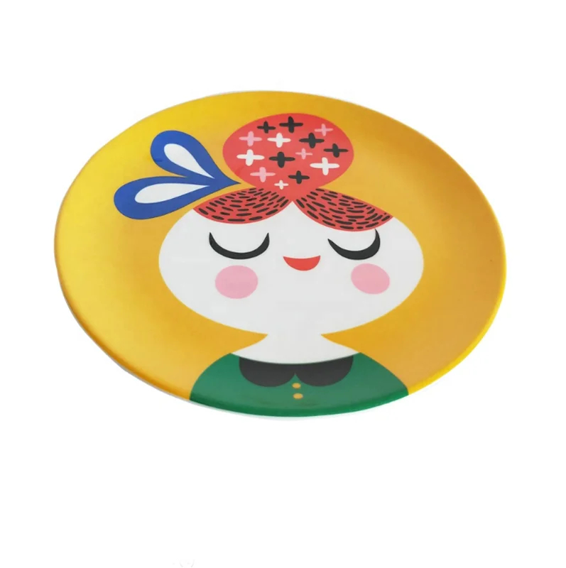 Durable Unbreakable Hard Plastic customized melamine dinner plate