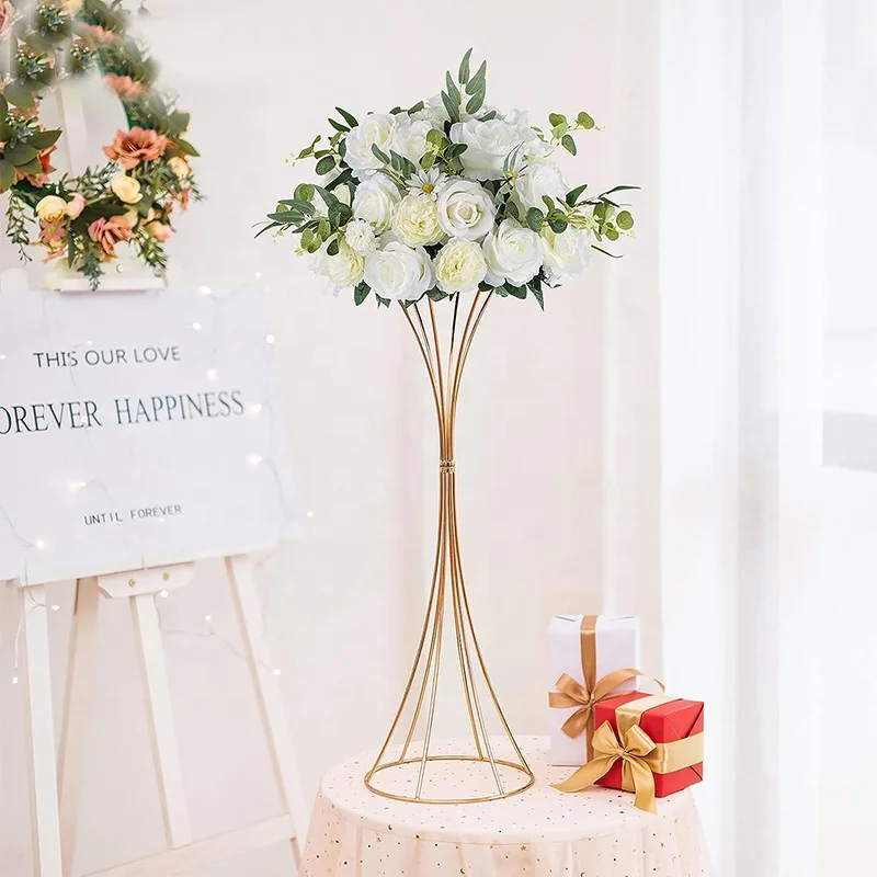 Metal stand vase wedding centerpieces flower stand for wedding table wedding decoration & supplies