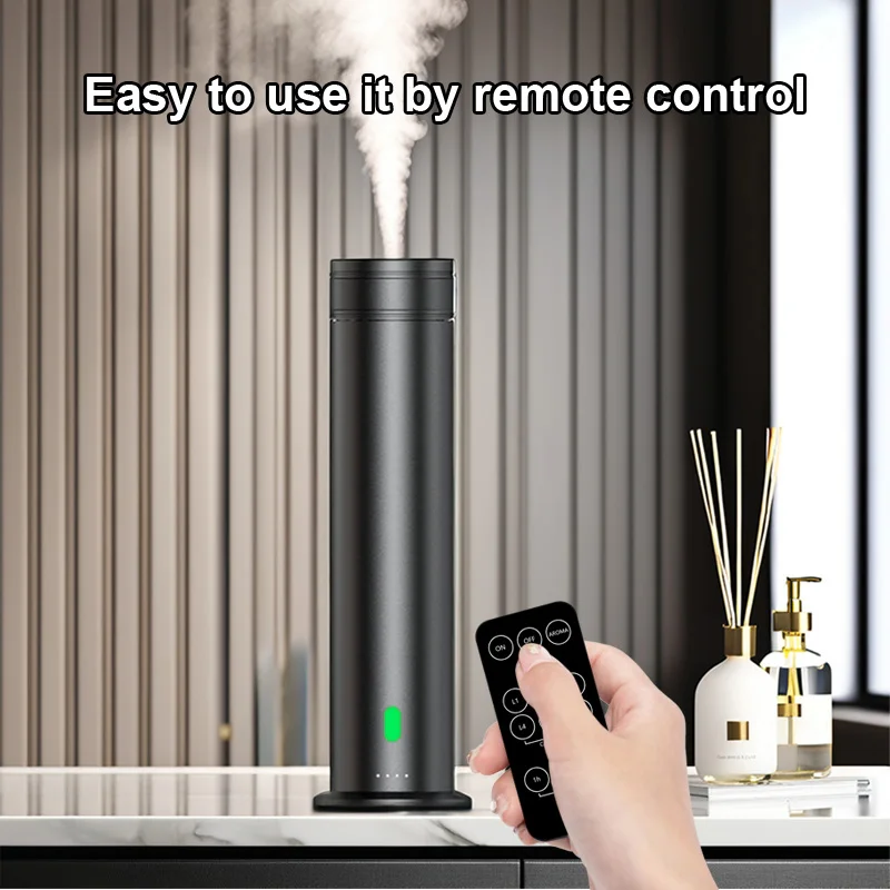 Wholesale home hotel air fragrance electronic aluminum metal customized waterless essential oil diffuser with remote control