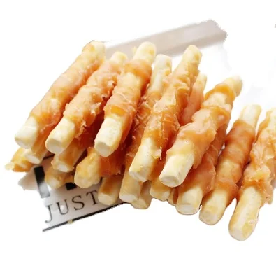 OEM ODM Pet Food Rawhide stick chicken 12.5CM Dog Food snacks Dry Dog Treats