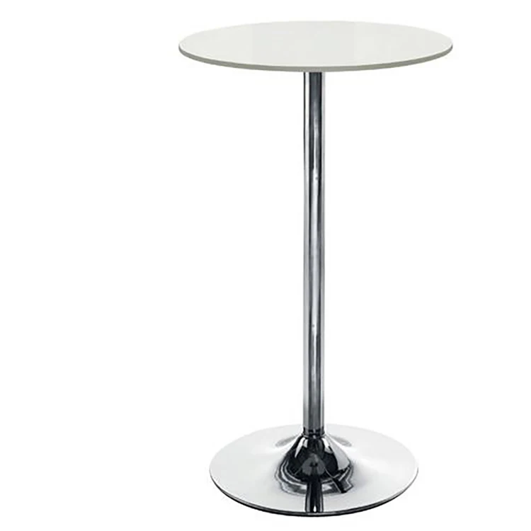 Hot Selling Simple Round Pub Used High Glass Top Cocktail Adjustable Bar Table