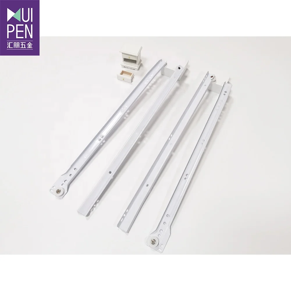 Factory price good quality epoxy powder coating paint Home Kitchen Cabinet Drawer Slides Hardware Telescopic Channel Rails Slide