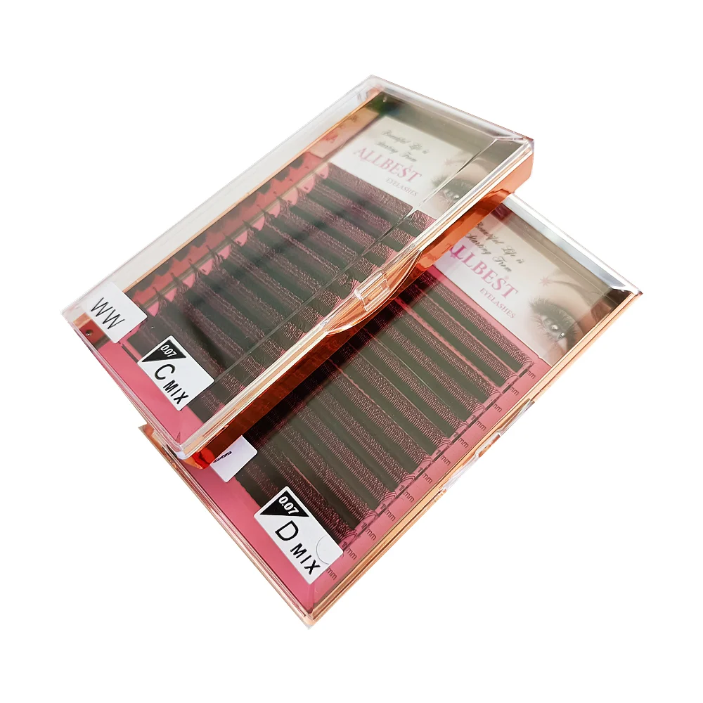 Factory Price Eyelash extensions W shape eyelash lash eyelash extensions 0.07mm c D curl with private label