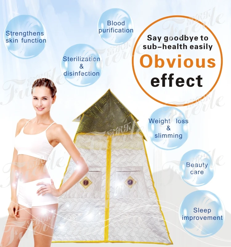 Fuerle Portable Far Infrared Dry Steam Sauna Tent for Detox & Weight Loss with CE ROHS