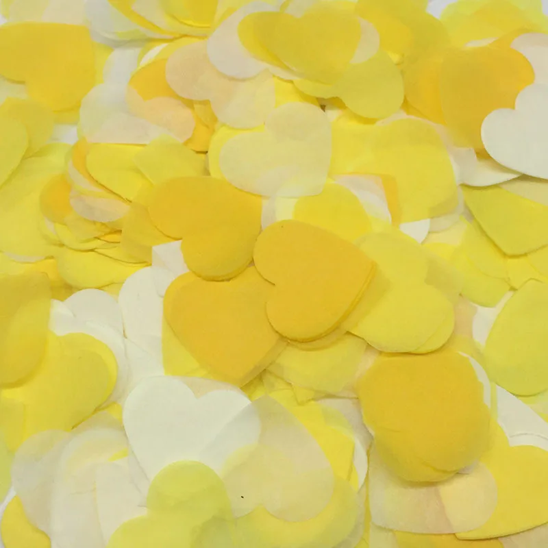 Blue Heart Shaped Paper Confetti Valentines Wedding Birthday Party Favors Love Theme Table Scatter Decorations