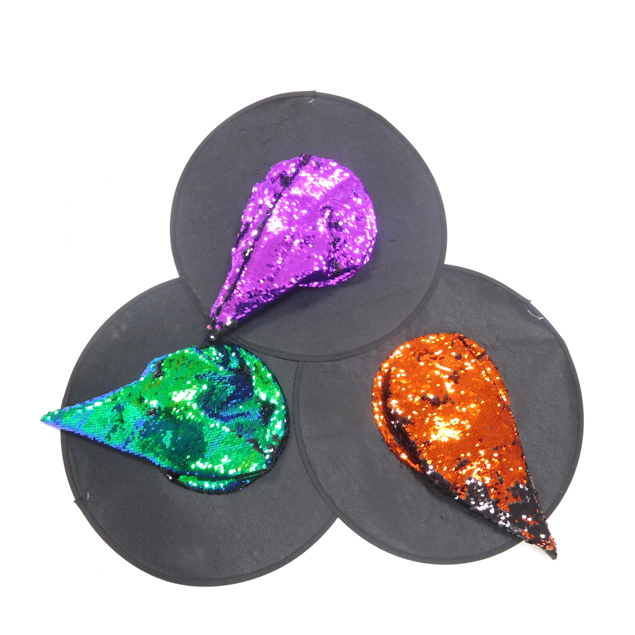 
New Halloween Party Fascinator Cone Hats Decoration Black Witch Hat 