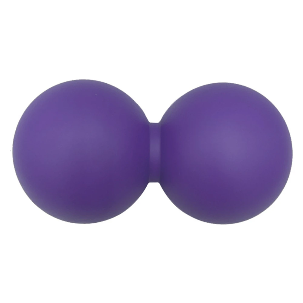 Colorful eco-friendly custom logo fitness equipment silicone double lacrosse peanut massage ball