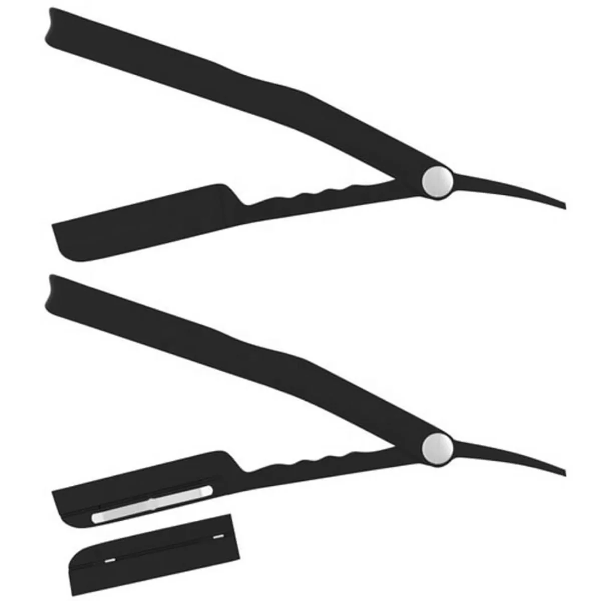 Top Manufacturer Straight Edge Barber Razor | Barber Hair Shaving Razor | Plastic Barber Razor Holder German Stainless Steel