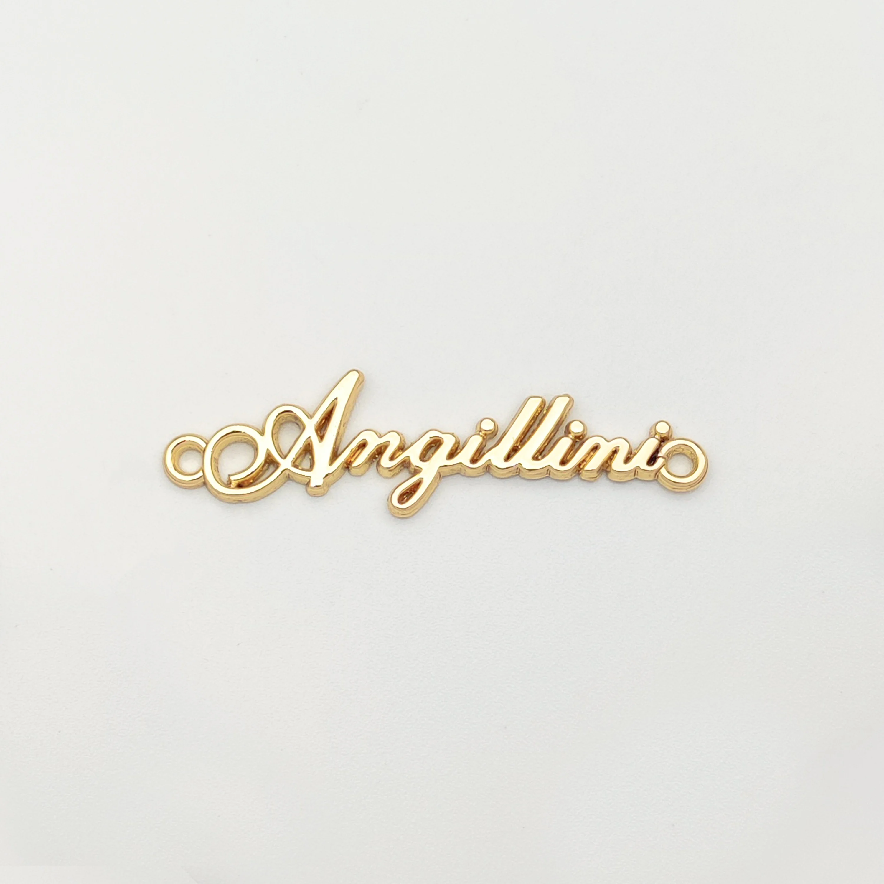 factory custom Logo Handbags Custom Metal Label Tag For Clothes Purse  clothes accessories