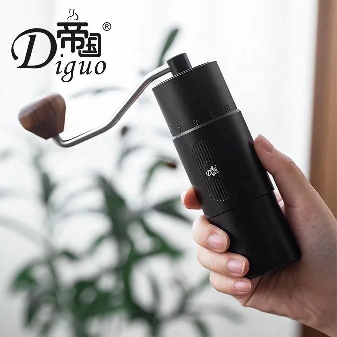 Diguo FX Mini Stainless Steel Black Color Capacity 20g Portable Manual Coffee Grinder