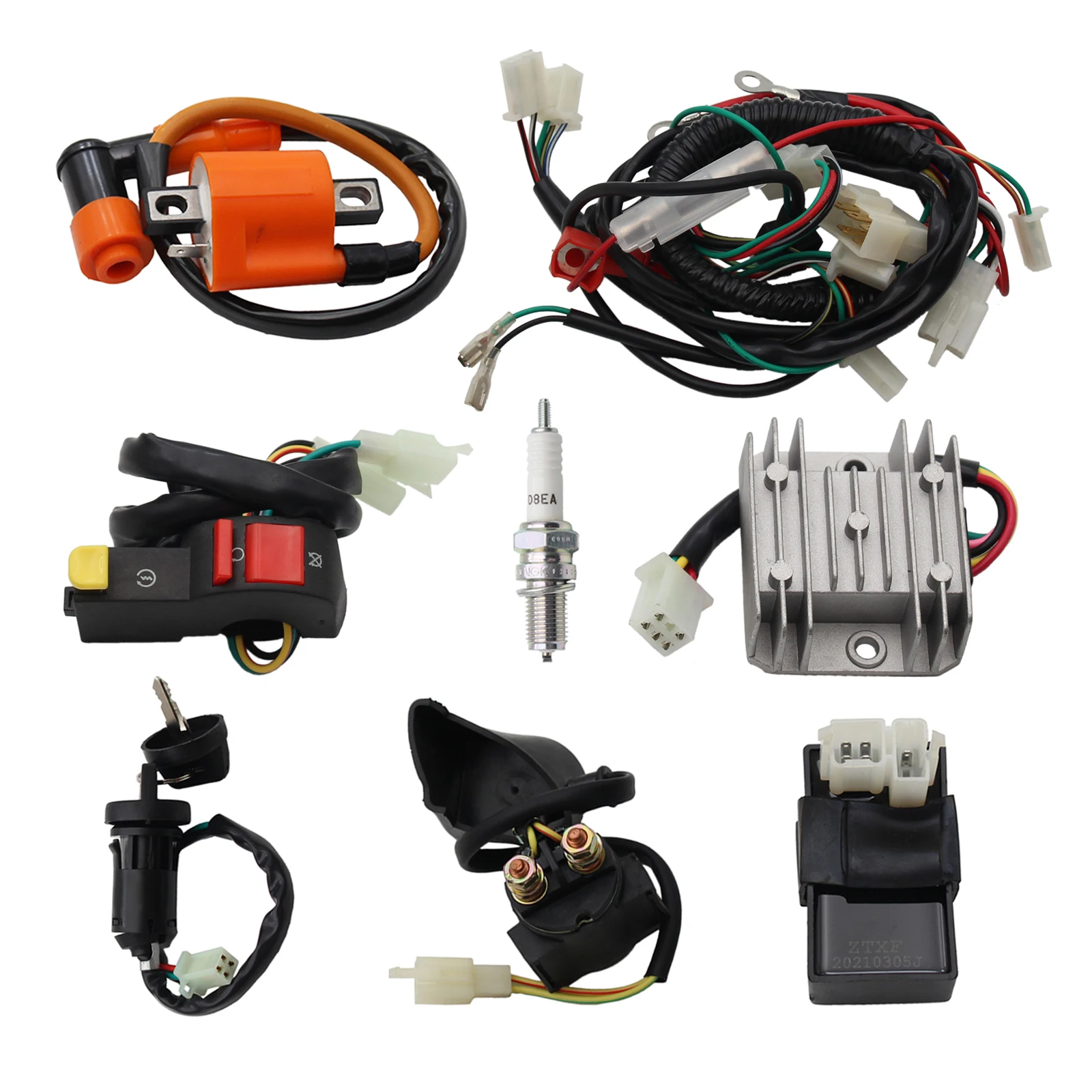 Factory Direct Sales All-electric harness Performance coil CDI 150 200 250cc ATV four-wheeler go-kart 5-wire rectifier voltage