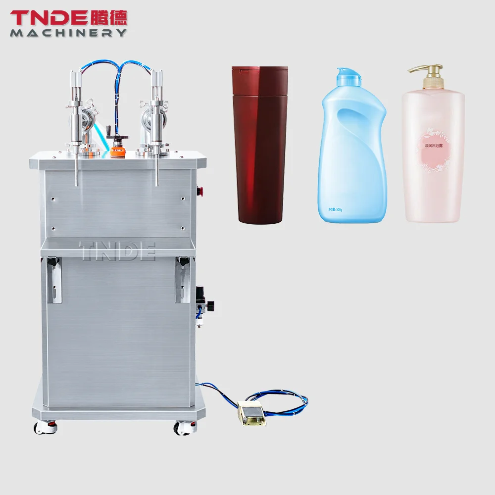 TDG-SLY02 Semi-automatic 2 heads liquid filling machine 100ml-500ml small bottle filling machine